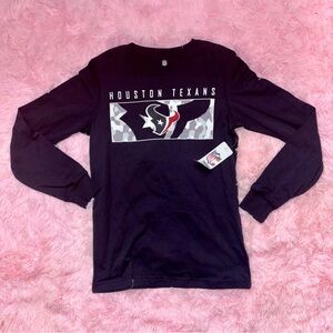 Houston Texans Blue Long Sleeve Shirt - Size 10/12 (Large)